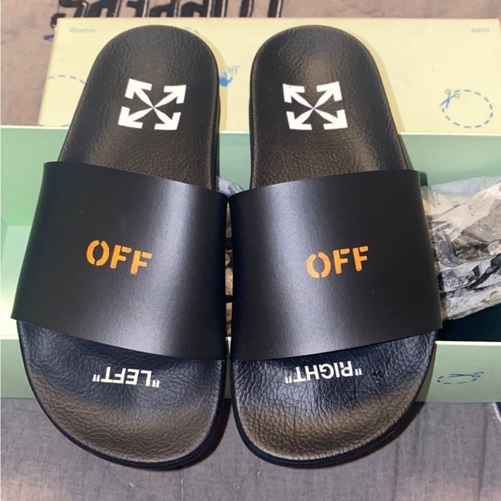 Off white slides